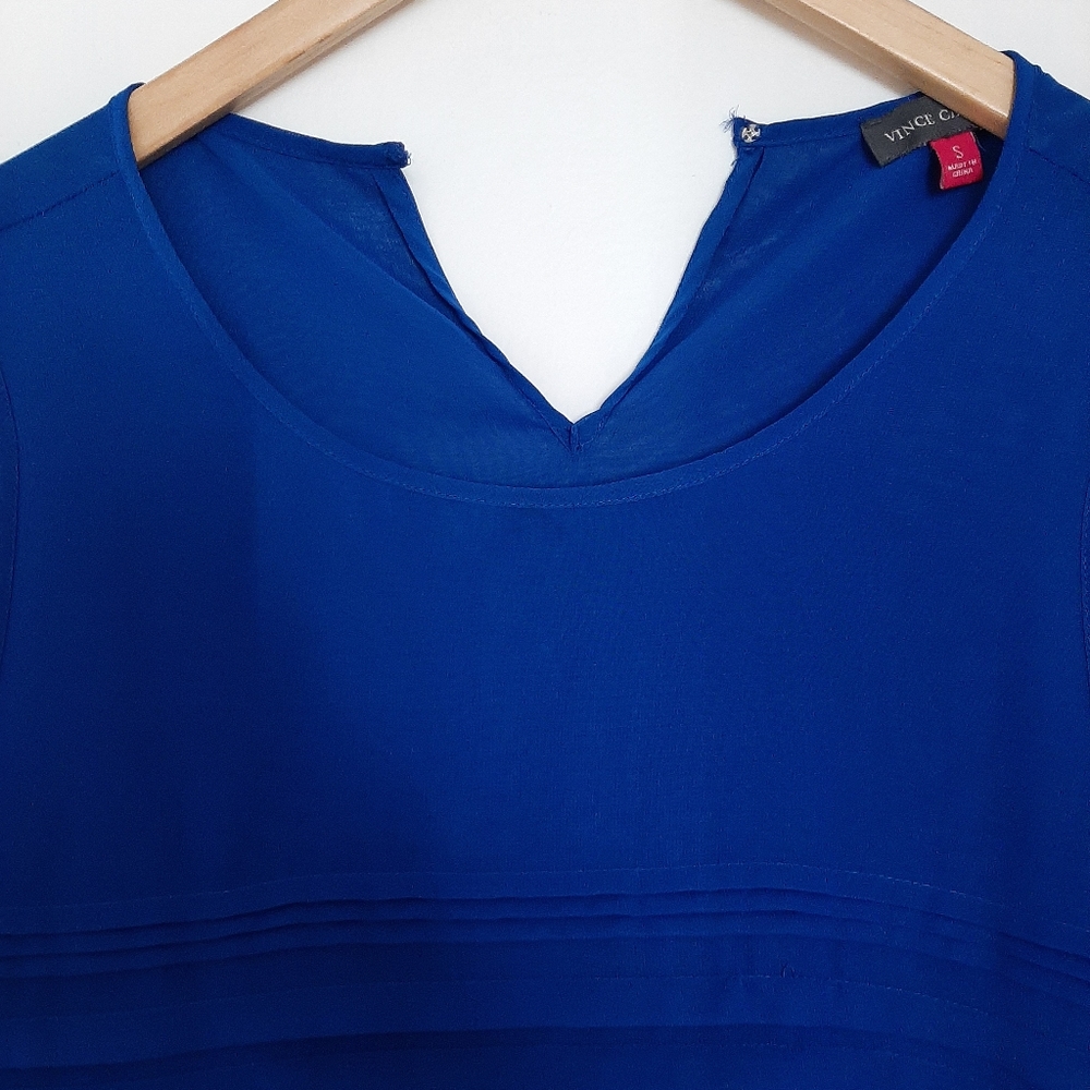 Vince Camuto small blue ladies Sleeveless blouse - Picture 12 of 15